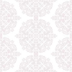 Vintage Baroque ornament pattern. Vector damask decor. Royal Victorian texture for wallpapers, textile, fabric