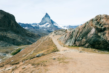 Matterhorn mountain Zermatt Switzerland in Summer season