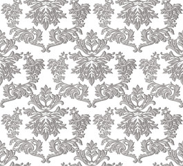 Vintage Baroque ornament engraving floral pattern. Vector Retro Antique style Acanthus foliage. Decorative filigree texture