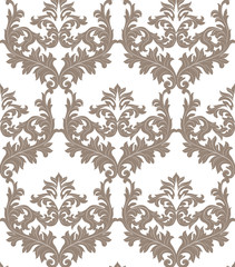 Fototapeta premium Vintage baroque ornament. Retro pattern antique style. Luxury old fashioned damask. Royal Victorian texture for wallpapers, textile, wrapping. Exquisite floral decor