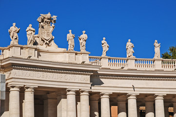 Roma, Città del Vaticano - il colonnato del Bernini
