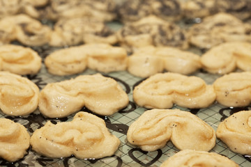 cooking delicious cakes at home. Floury products with filling.