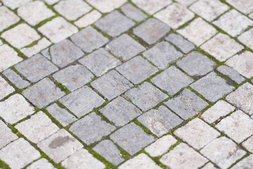 Background with the image of a stone pavement