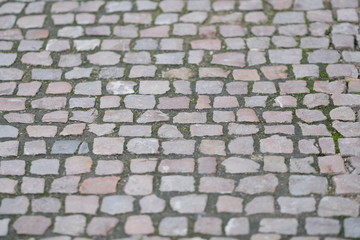 Background with the image of a stone pavement