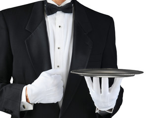 Waiter With Silver Tray