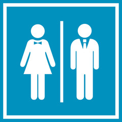 Man and woman vector sign