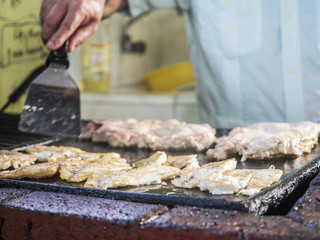 kubanische Küche grillen von fisch und fleisch