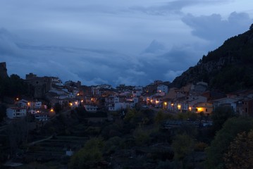 Cayendo la tarde en Alpuente