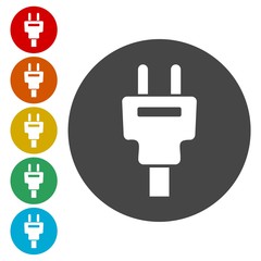 Plug socket and cord, Wire, socket and electric plug 