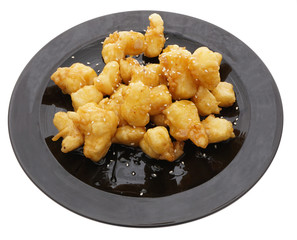 Chinese food. Caramelized pineapples