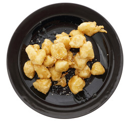 Chinese food. Caramelized apples