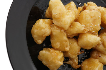 Chinese food. Caramelized apples