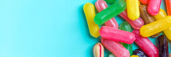 Crédence de cuisine en verre imprimé Bonbons Candy background