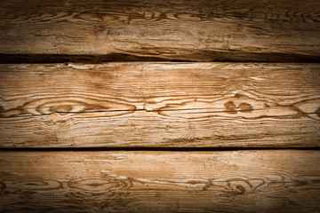 Braunes Holz als Textur und Hintergrund mit Vignette