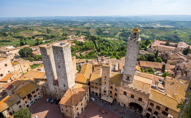Fototapeta na wymiar San Gimignano, Toscane