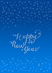 Happy New Year greeting card