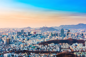 Fototapeta na wymiar South Korea capital city.