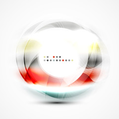 Shiny blurred cicrle template