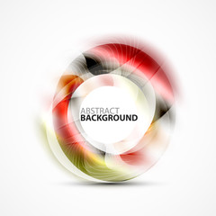 Shiny blurred cicrle template