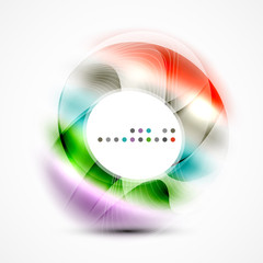 Shiny blurred cicrle template