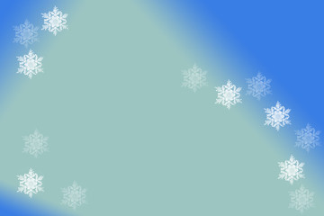 kartka zpłatkami sniegu