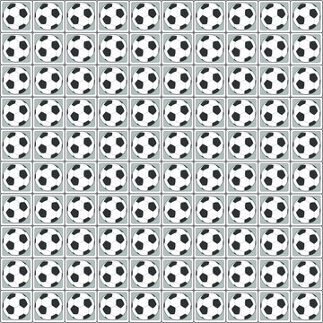  Soccer balls in square