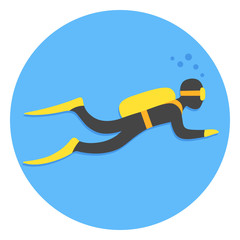 Scuba diving illustration