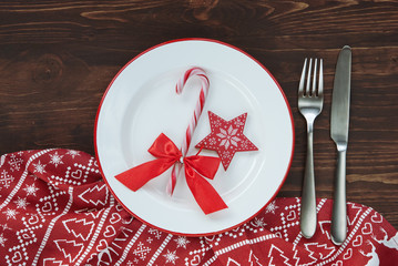 Christmas plate background