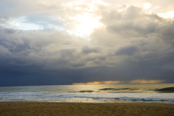 Beautiful seascape at sunset Composition of nature