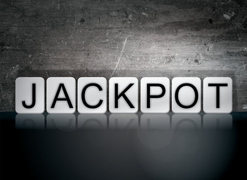 Jackpot Tiled Letters Concept and Theme
