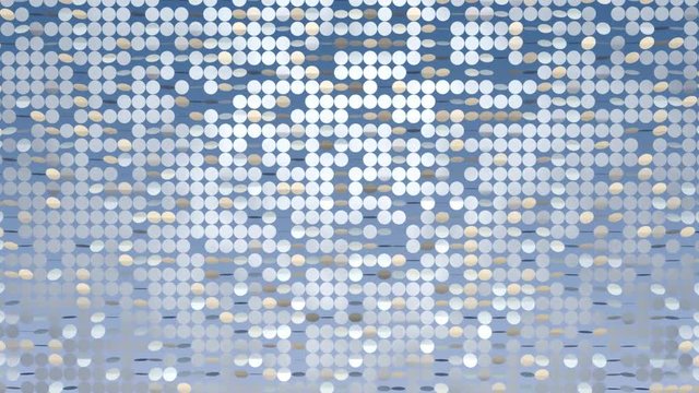 Abstract Circular Flip Transition Background