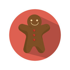 ginger bread christmas card vector illustration design