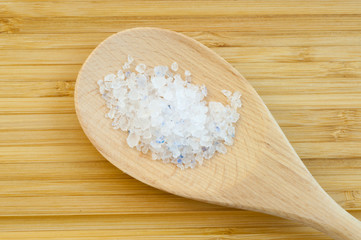 beautiful blue salt in studio