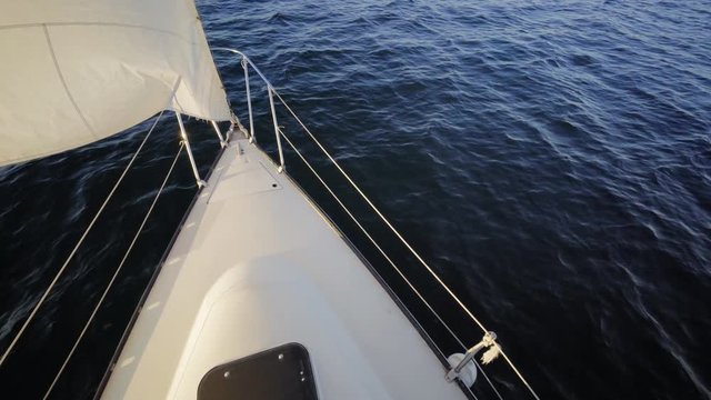 4k video summer of sailboats on the lake