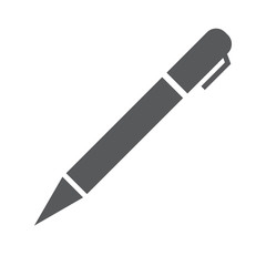 pen icon on white background