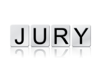 Jury Isolated Tiled Letters Concept and Theme