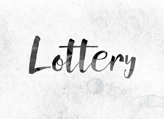 Lottery Concept Painted in Ink