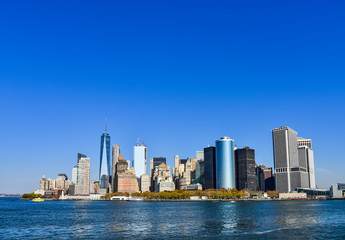 Obraz premium Krajobraz Nowego Jorku na Manhattanie