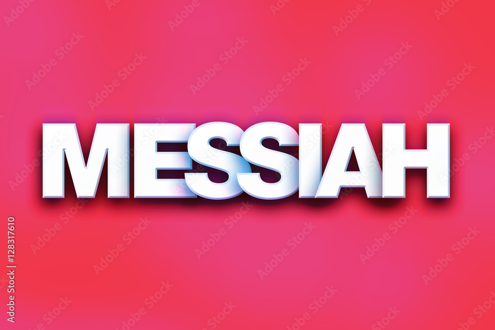 Sticker Messiah Concept Colorful Word Art