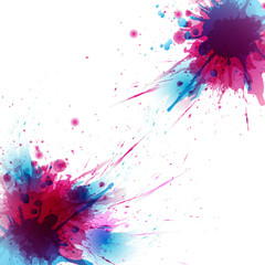Abstract artistic Background of colors stain formed