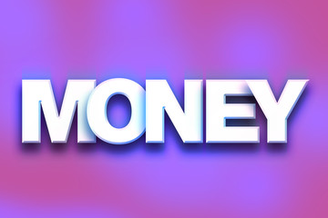 Money Concept Colorful Word Art