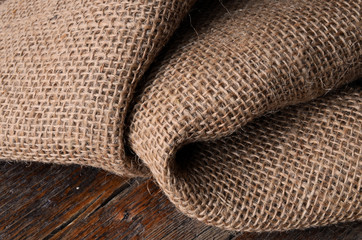 Folded Burlap Texture