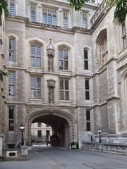 Fototapeta na wymiar University of London, gothic archway entrance