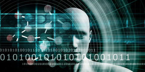 Abstract Molecules Medical Background