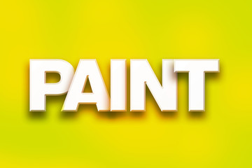 Fototapeta premium Paint Concept Colorful Word Art