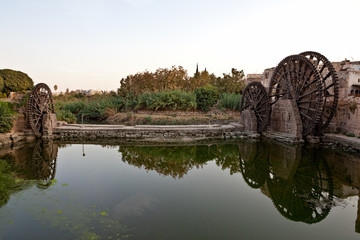 Hama wooden norias Syria