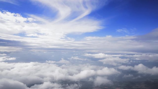 4k footage of clouds in the sky during summer day