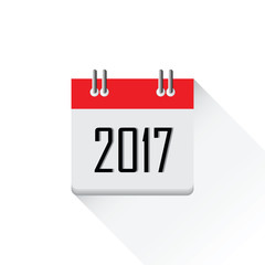 2017 calendar icon.