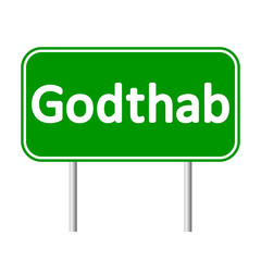 Godthab road sign.