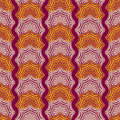 Ethnic floral seamless pattern